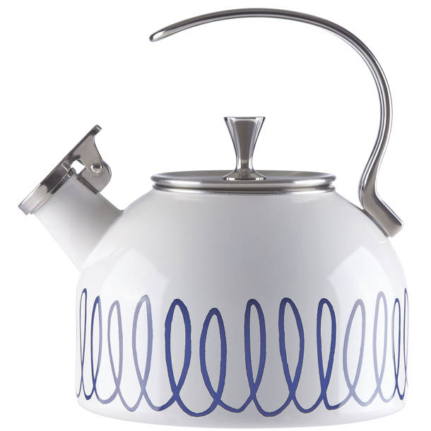 Kate Spade New York Nolita 2.5 qt. Stainless Steel Whistling Stovetop Kettle & Reviews Wayfair
